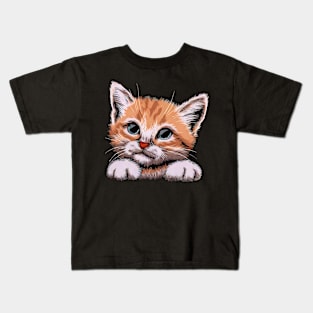 Cute Adorable Cat Kids T-Shirt
